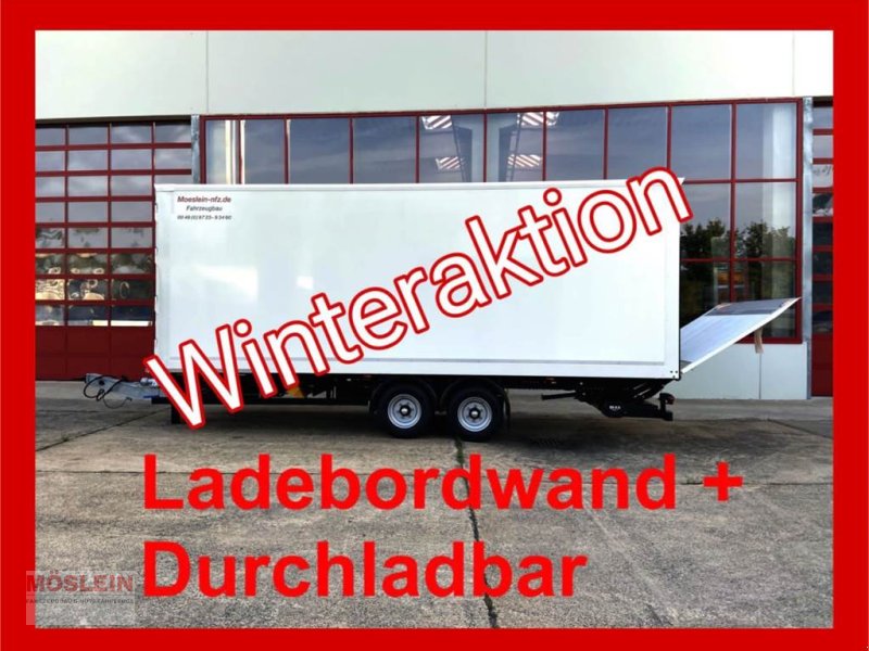Anhänger typu Möslein TK0105D-L Weiß Tandem Koffer, Ladebordwand 1,5 t, Gebrauchtmaschine w Schwebheim (Zdjęcie 1)